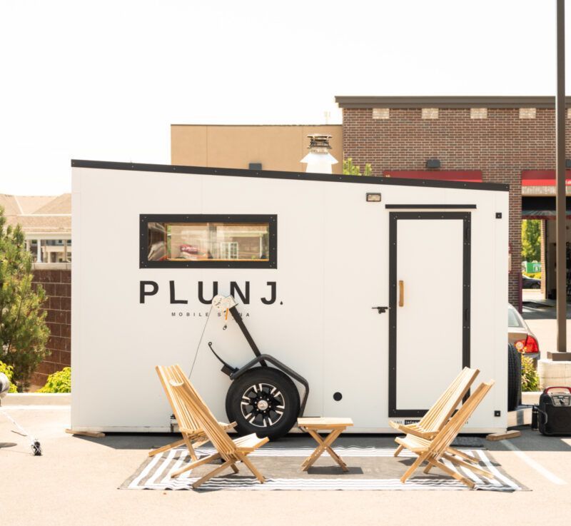 Mobile sauna at PLUNJ Provo